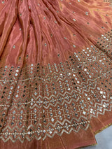 44 inches Pure Tissue Embroidery