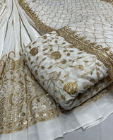 Pure Georgette embroidery 54 & 44 inches combinations