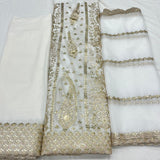 Pure Georgette & Organza Embroidery 54 & 44 inches Combinations