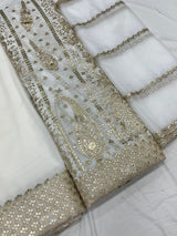 Pure Georgette & Organza Embroidery 54 & 44 inches Combinations