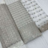 Pure Georgette Embroidery 54 & 44 inches and Net Embroidery 44 inches Combinations