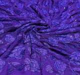 Pure georgette embroidery 44 inches