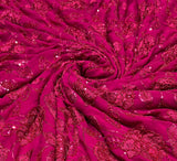 Pure georgette embroidery 44 inches