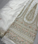 Pure Georgette & Organza Embroidery Combinations