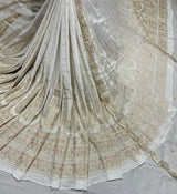 Pure Georgette & Organza Embroidery Combinations