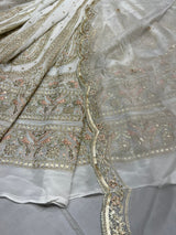 Pure Georgette & Organza Embroidery Combinations