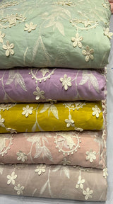 Crepe Embroidery 60 inches