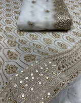 54" Pure Georgette & 44" Net Embroidery Combinations