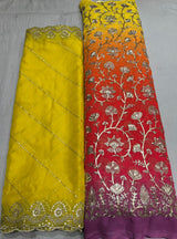 Georgette 54 inches & Organza 44 Inches Embroidery Combinations