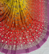 Georgette 54 inches & Organza 44 Inches Embroidery Combinations