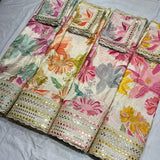 Pure Tissue Embroidery 54 inches Combinations