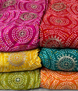 Pure Crepe Embroidery 44 inches