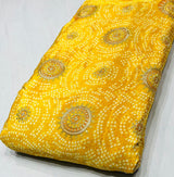 Pure Crepe Embroidery 44 inches