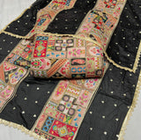 Pure Chinon Embroidery 44 inches Combinations