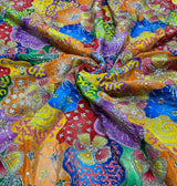 Pure Crepe Embroidery 44 inches