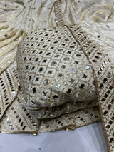 Pure Tissue Embroidery 44 Inches Combinations