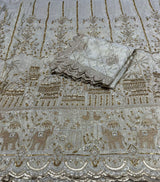 Pure Tissue Embroidery 54 inches Combinations
