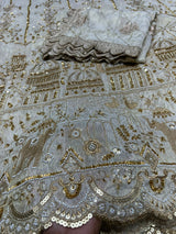 Pure Tissue Embroidery 54 inches Combinations