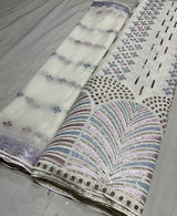 Pure Georgette 54 inches and Net 44 inches Embroidery Combinations