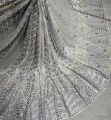 Pure Georgette 54 inches and Net 44 inches Embroidery Combinations