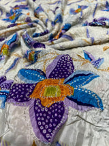 Pure Crepe Embroidery 44 Inches