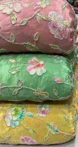Pure Crepe Embroidery 44 Inches