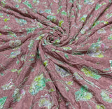 Pure Crepe Embroidery 44 Inches