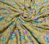 Pure Crepe Embroidery 44 Inches