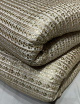 Pure  georgette Foil coading embroidery