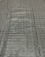 Pure  georgette Foil coading embroidery