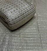 Pure  georgette Foil coading embroidery