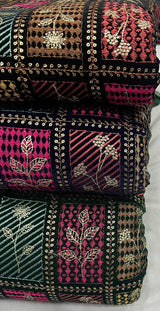 Velevt embroidery