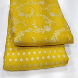 Pure zari crepe Jaccord fabric