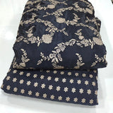 Pure zari crepe Jaccord fabric