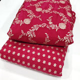 Pure zari crepe Jaccord fabric