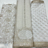 pure georgette lehnga embroidery fabric