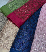 Net imported cutdana embroidery fabric