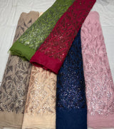 Net imported cutdana embroidery fabric