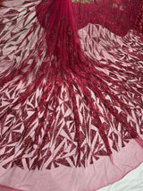 Net imported cutdana embroidery fabric