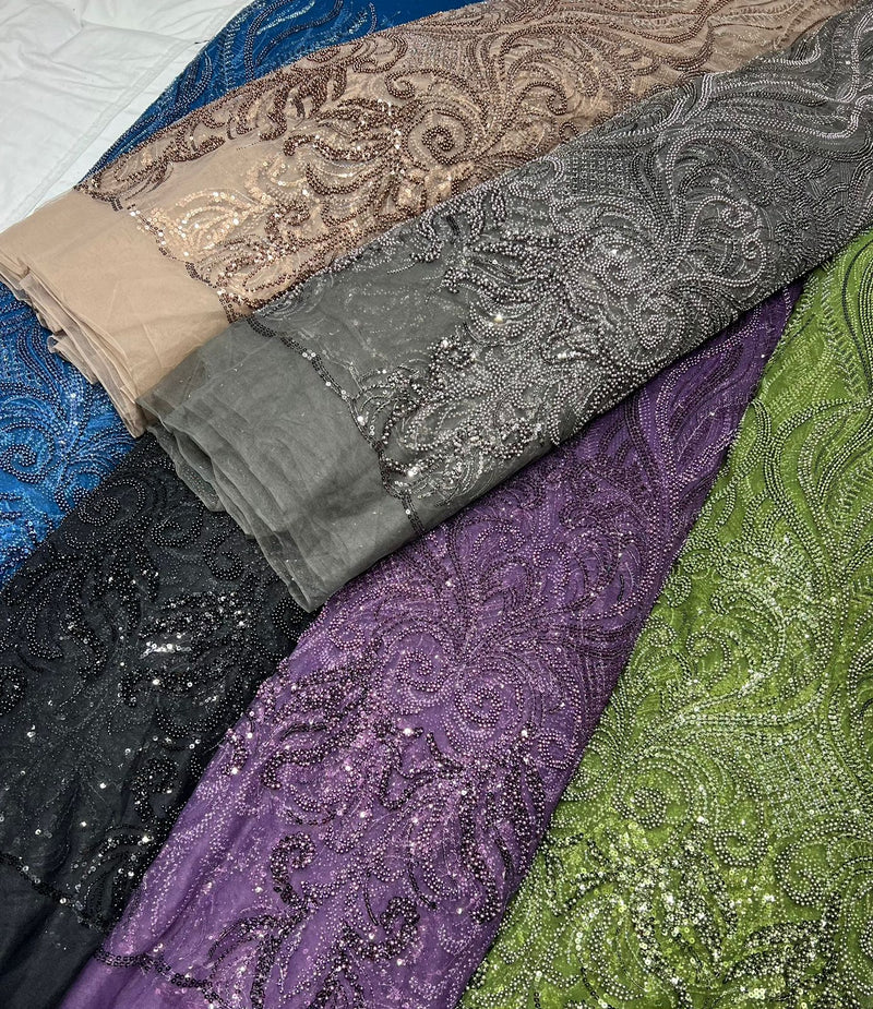Cutdana embroidery  fabric