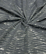 Denim embroidery fabric