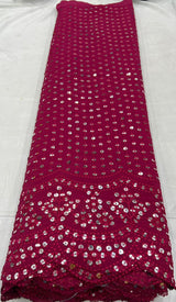 Assorted embroideries fabric