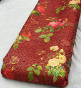 Assorted embroideries fabric