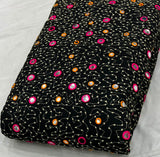 Assorted embroideries fabric