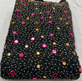 Assorted embroideries fabric