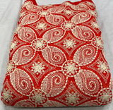 Assorted embroideries fabric