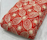 Assorted embroideries fabric
