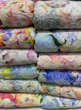 Georgette embroidery fabric