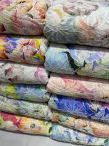 Georgette embroidery fabric