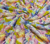 Georgette embroidery fabric
